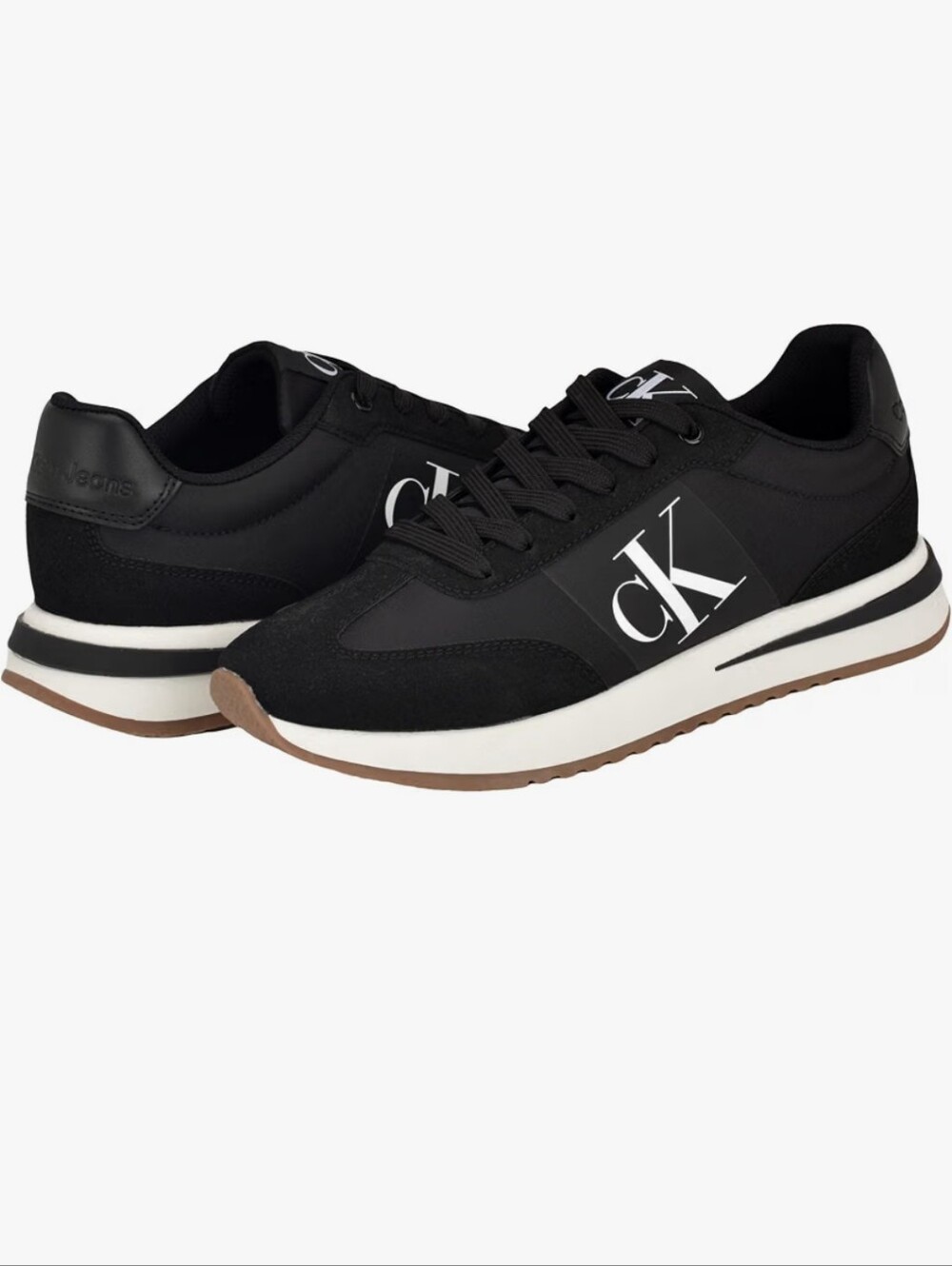 Calvin Klein Black Sneakers with White CK Logo